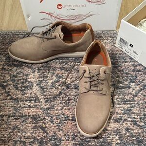 NWV - Clarks Unstructured Men's Tan Oxfords